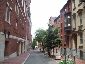 Boston's brick sidewalks are tough on wheelchair users!