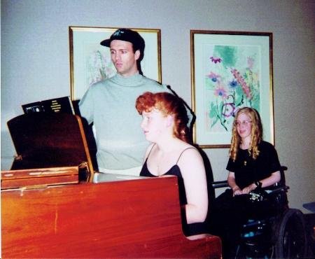 Ciaran Sheehan with Carrie and me, 1996
