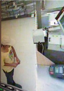 Security camera footage of Jennifer Alarcon, connected to a burglary