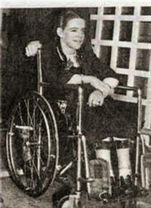 Karen Killilea using a wheelchair