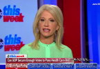 Kellyanne Conway making remarks about Medicaid on ABC This Week.