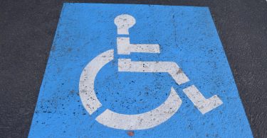 Disability parking space.
