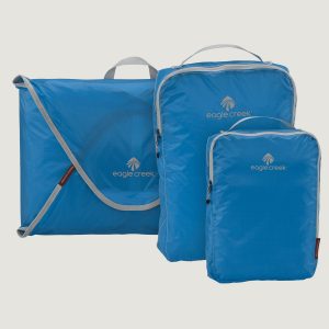 Wheelchair travel essentials -- packing folders and cubes from Eagle Creek.