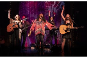 Tamra Hayden and the rest of the "Guitar Girls" cast at Florida Studio Theatre.
