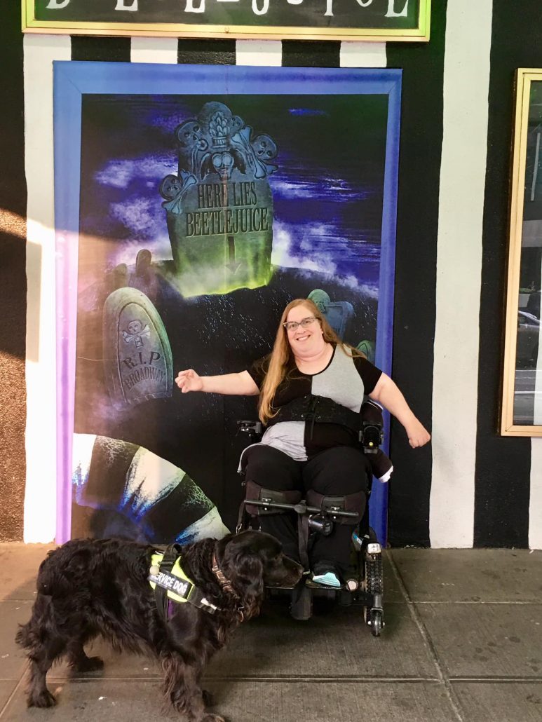 Disability information -- seeing a wheelchair accessible Broadway musical 