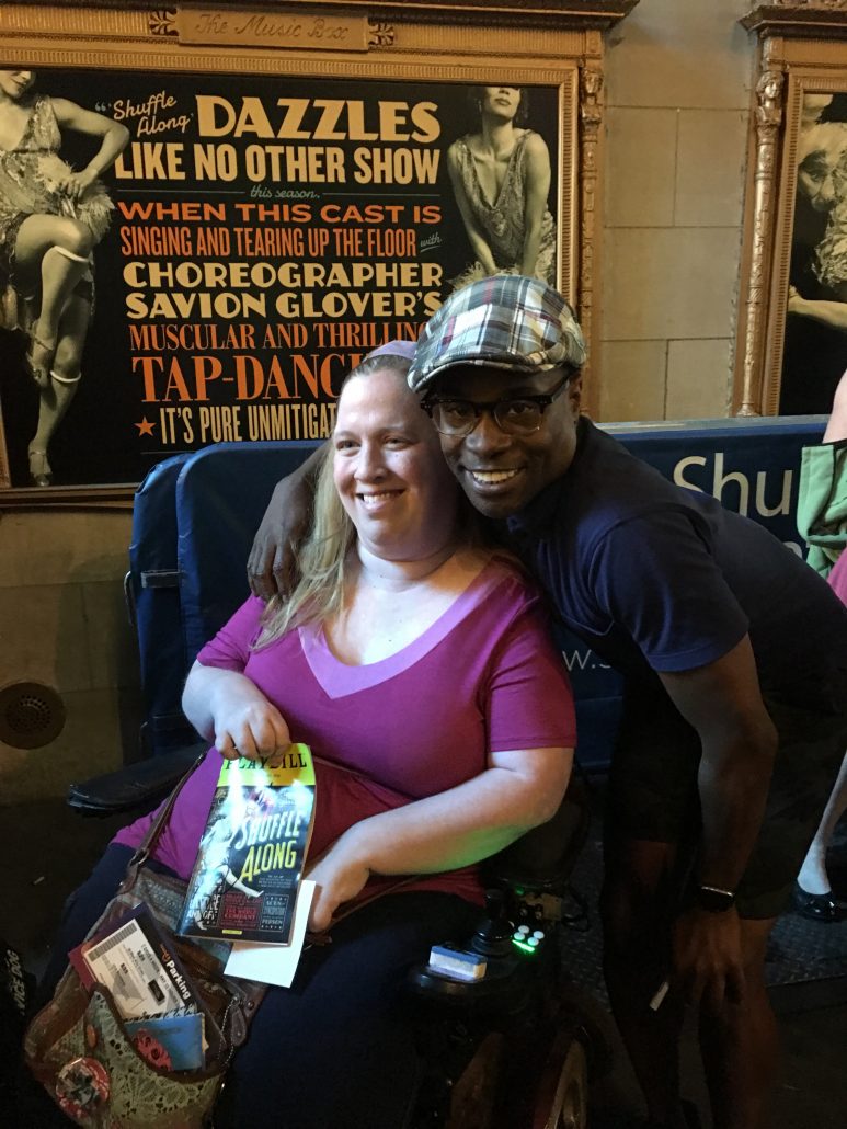 Wheelchair accessible Broadway musical ticket tips -- visit the stage door.