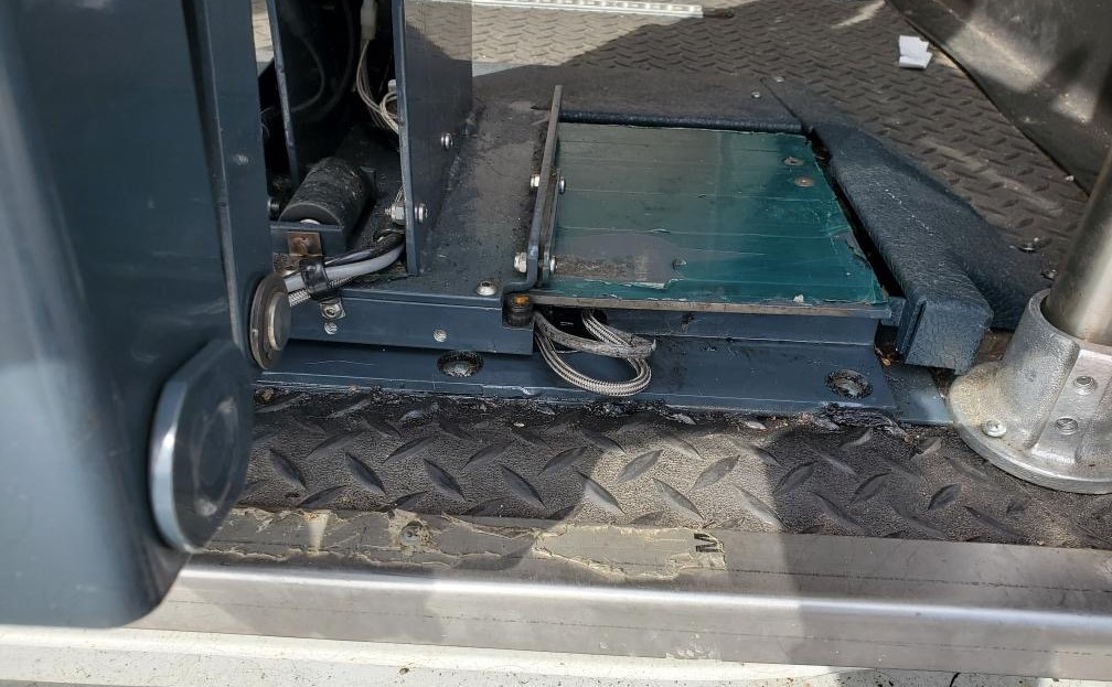 Defective VMI Ricon Slide-Away Wheelchair Lift from the Mobility Van Store of Lakeland, Florida.