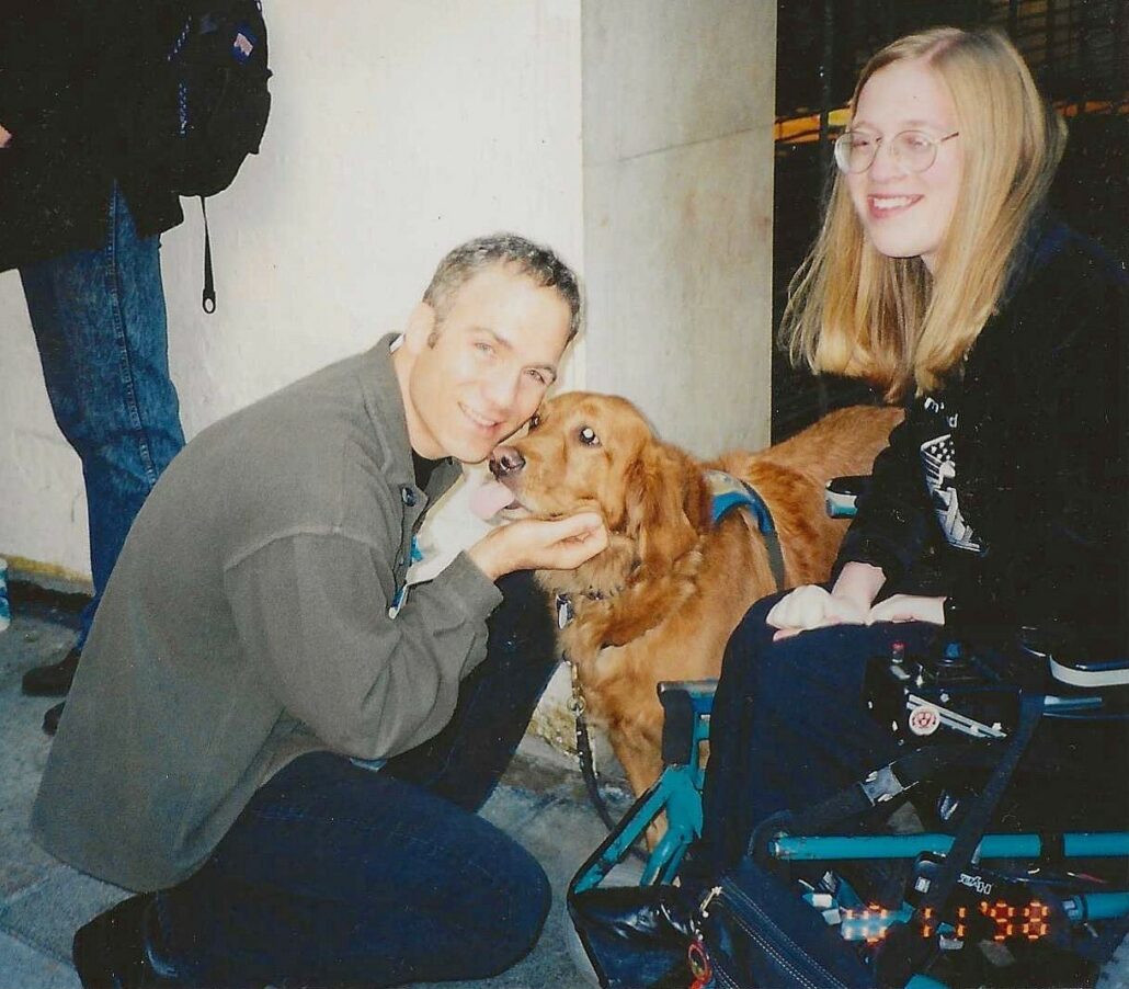 Franc D'Ambrosio with Merlin and Karin, 1998.
